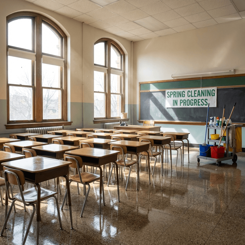 Deep Cleaning Schools During Spring Break
